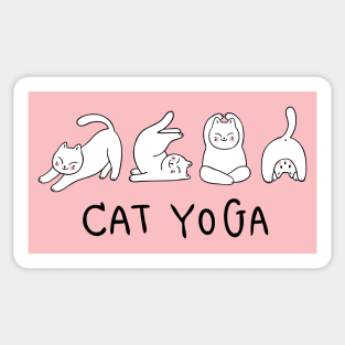 Cat Yoga Stretch Sticker